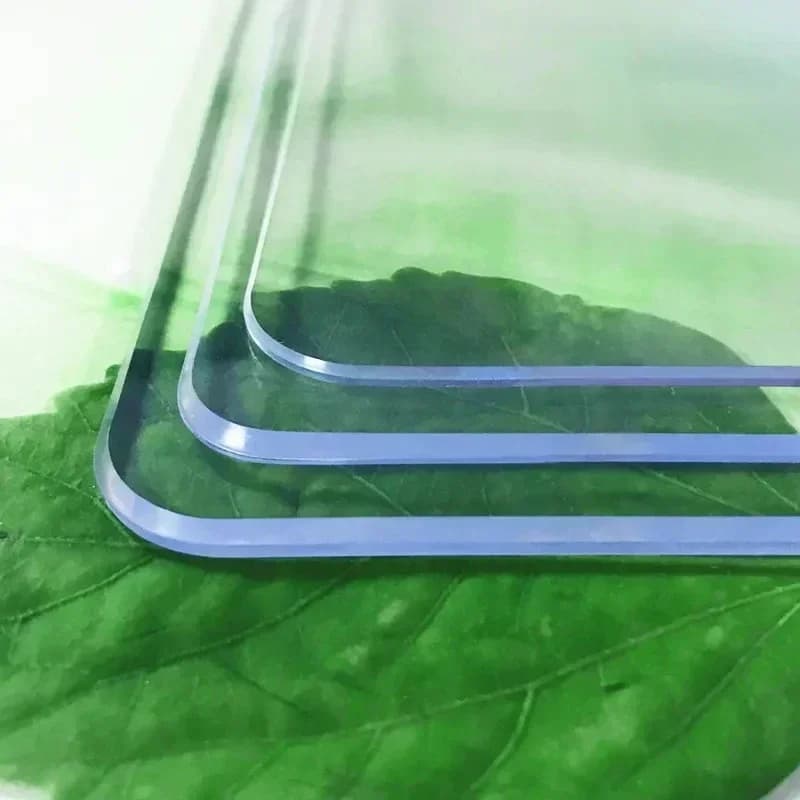 Transparente PVC-Tischdecke, wasserdicht, ölbeständig, verbrühungshemmend, weiches Glas, rechteckige Tischdecke, Küchentischmatte, Tischdecke