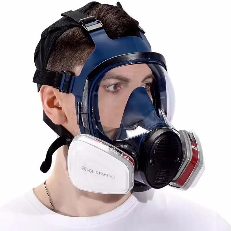 15in1 Chemische Maske Gasmaske Farbinsektizidspray Silikon-Vollgesichtsmaskenfilter, geeignet für nukleare Verschmutzung im Labor
