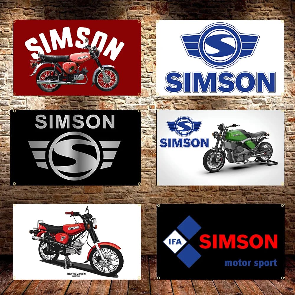 3x5FT S-Simsons-Flagge, anwendbar auf Garage oder Outdoor zur Dekoration