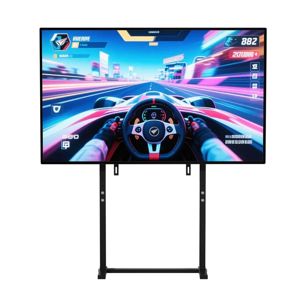 UNHO höhenverstellbarer mobiler TV-Ständer, geeignet für 32-85-Zoll-LED-LCD-Bildschirme, bohrfreie Installation, kompatibel mit Panel-TVs,