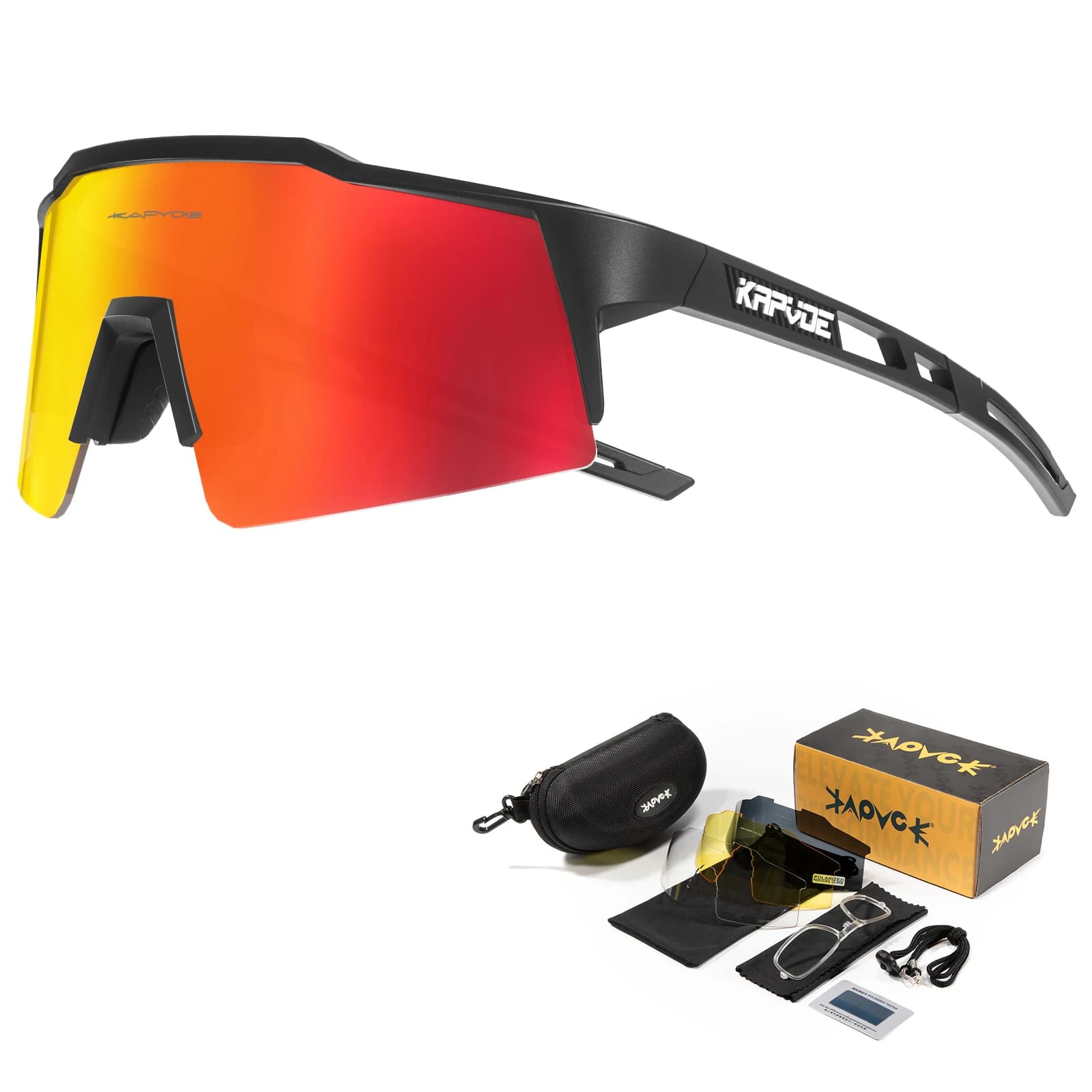 Kapvoe Outdoor-Radsport Sonnenbrille Frauen Sport Laufen Berg Brillen Männer MTB Straße fahren Fahrrad Brille Fahrrad UV400 Brille