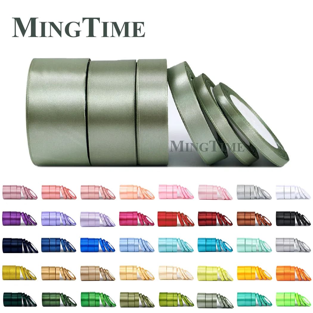 Satinband, 22 Meter, 6 mm, 10 mm, 15 mm, 25 mm, 38 mm, 50 mm, perfekt für Schärpe, Geschenk, Schleife, handgefertigt, DIY-Handwerk, Hochzeit, Party,