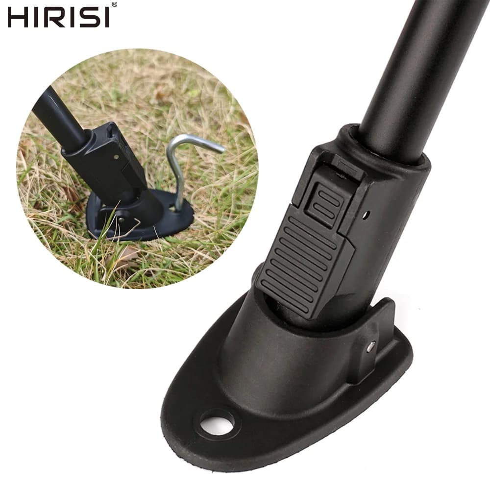 Hirisi 4-teiliger Rod Pod-Stabilisierungsfuß mit Erdspikes, Anti-Sway-Ankerbasis für Karpfenangeln, Halterung, verhindert Rod Pod auf Bank