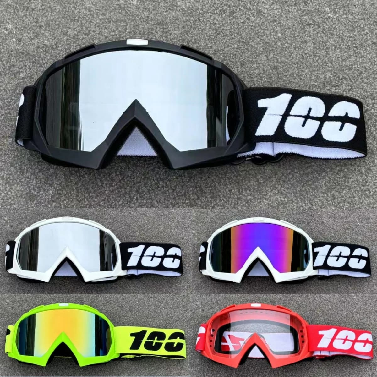 Neueste 100 Motorrad Radfahren Gläser UV400 Outdoor Sport Sonnenbrille Männer Motocross Sicherheit MTB Radfahren Brille Rennrad Brillen
