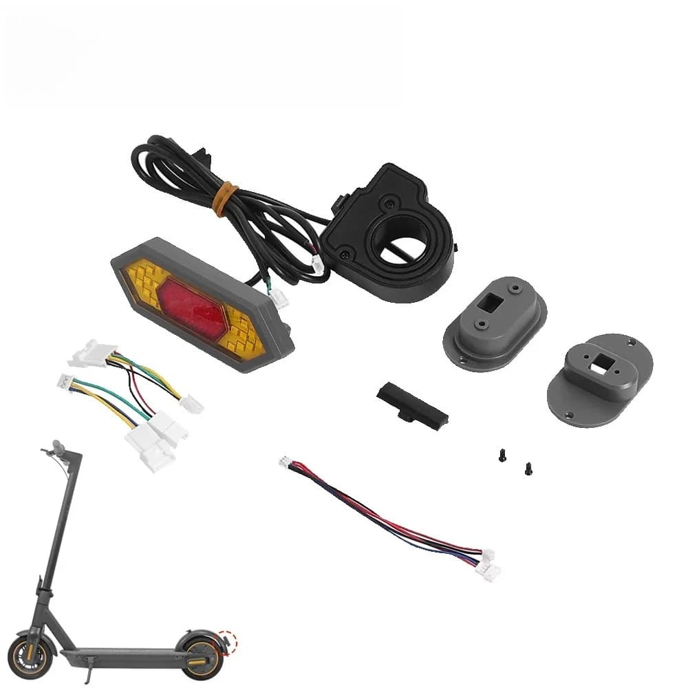 Für xiaomi m365/pro/mi3/pro2 für ninebot g30 Elektro roller modifizierte hintere Kotflügel LED Alarm Blinker Lampe Bremslichter