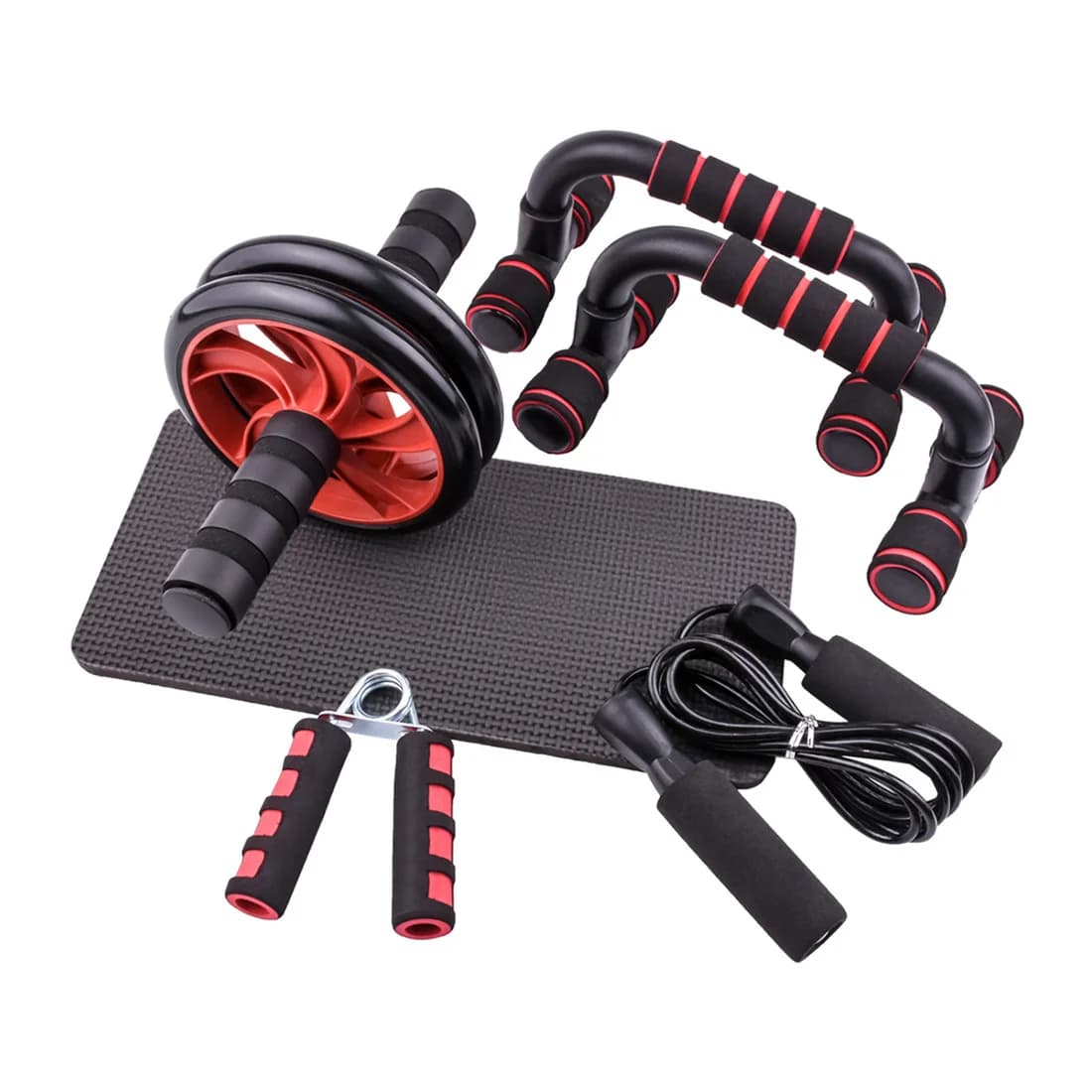 Neue Ab Roller & Springseil Kein Lärm Bauch Rad Ab Roller mit Matte Für Arm Taille Bein Übung Gym fitness Ausrüstung