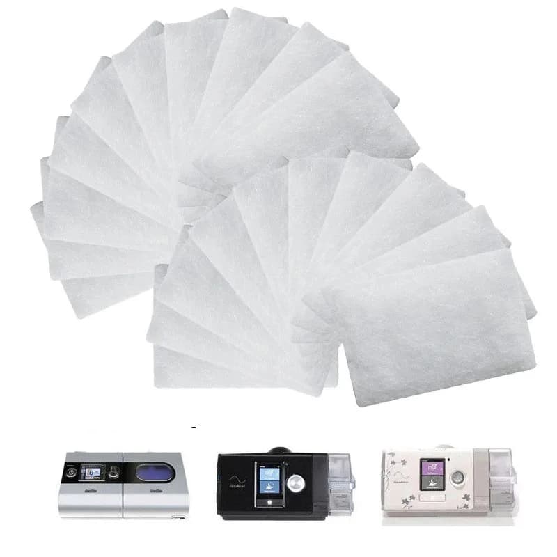 Universeller CPAP-Schaumfaserfilter, Einwegfilterzubehör für ResMed AirSense 10, S9-Air Start-Serie für Philips Respironics