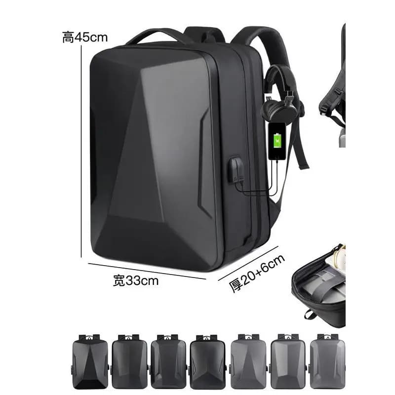 Mode-Business männer Rucksack Große Kapazität USB Anti-diebstahl Expansion Reise Rucksack Neue Hard Shell Student Laptop Rucksack