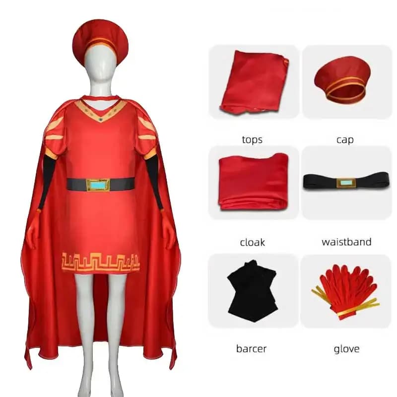 Jungen Mädchen Lord Farquaad Cosplay Kinder Arabisches Kostüm Monster Rollenspiel Halloween Kostüm