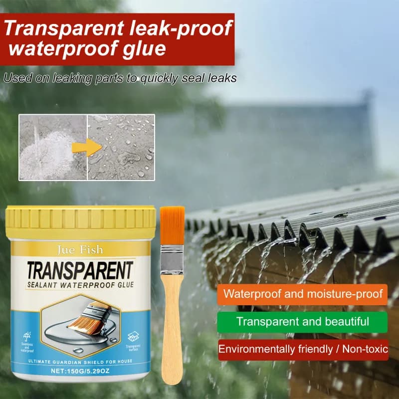 Home Wasserdichter Kleber, verschleißfester, unsichtbarer Dichtstoff, wasserfester, auslaufsicherer, transparenter Kleber