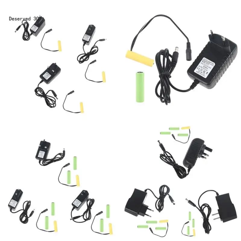 R9CB AA Dummy-Batterien, Netzteil, Adapter, Kabel, Eliminatoren, Kabel, Ersatz, 3 Stück 1,5 V LR6 AA-Batterie für