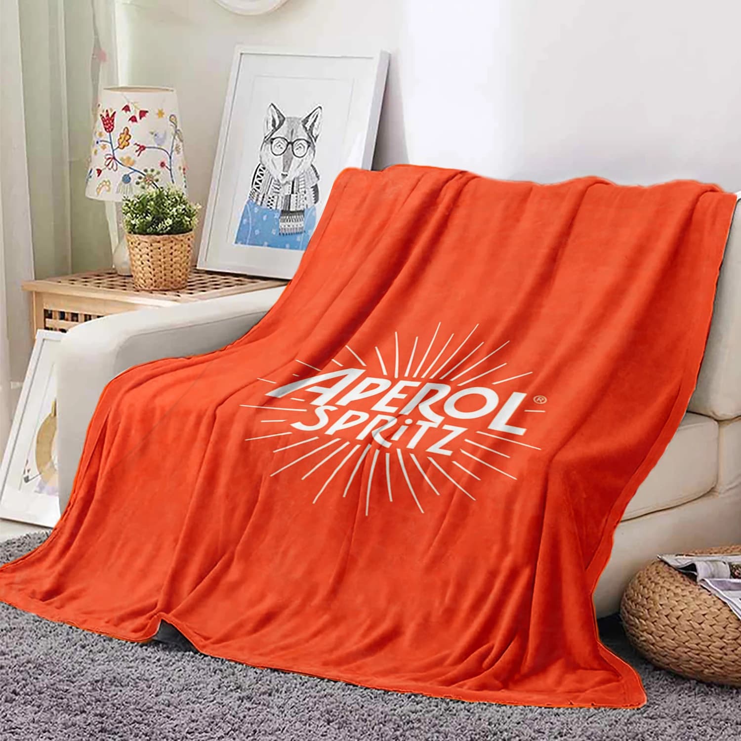 Modische A-Aperols weiche Flanelldecke für Betten, Schlafzimmer, Sofa, Picknick, Überwurfdecke für Abdeckung, Outdoor, Freizeit, Nickerchen,