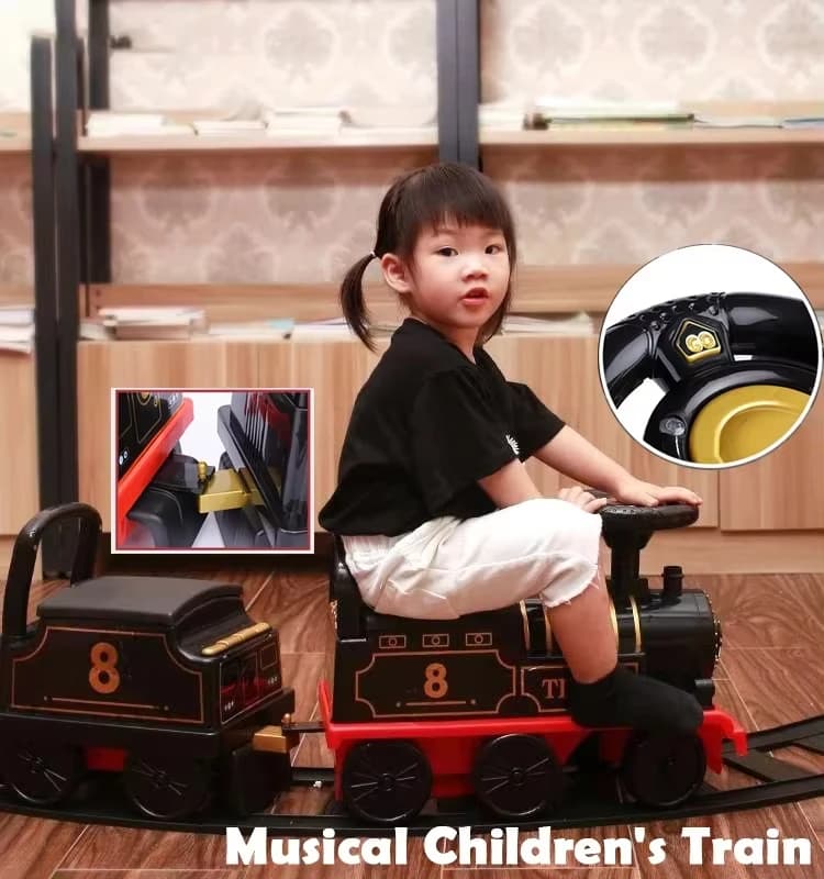 Elektrische Zug Kinder Reiten Spielzeug Ailway Kann Tragen Zug Schiene Auto Zug Kabine Klassische Modell Baby Walker Kinderwagen Spielzeug Kind