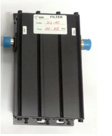 UHF-Hohlraumfilter 400–520 MHz mit Bandbreite von 0,8 bis 2 MHz N-Buchse