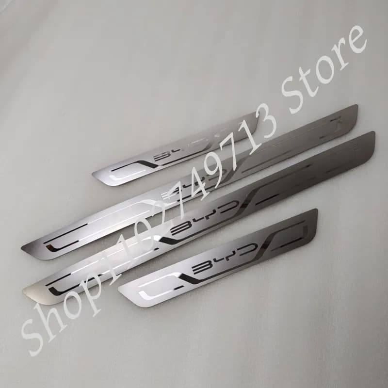 Für BYD Atto 3 EV Autotürschwelle Edelstahl-Metallschutz für BYD Atto 3 Yuan Plus Song Plus Han Tang Qing Dmi Seal Dolphin