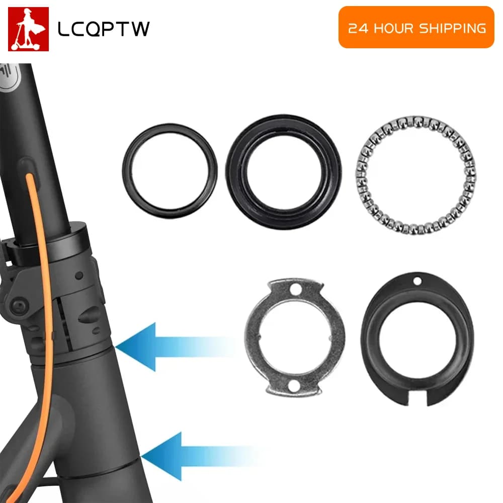 Vorderradgabel Rohr Lager Schüssel Kit Für Ninebot F20 F30 F40 Elektrische Roller Rotierenden Lenkung Mangan Spacer Reparatur Teile
