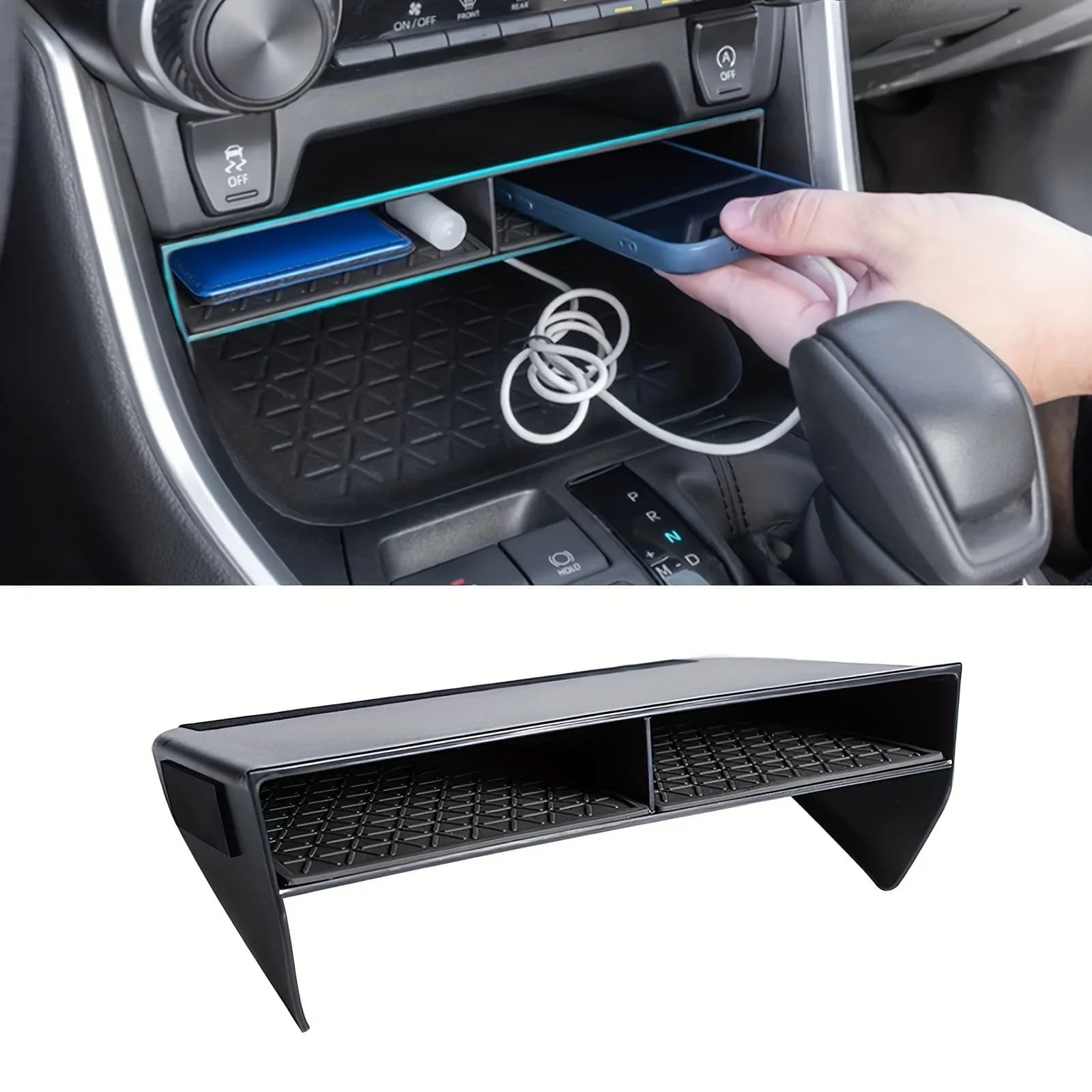 Mittel konsolen organisator für Toyota Rav4 2023 2022 2021 2020 2019, Mittel konsolen aufbewahrung sbox Organizer-Fach Sekundär speicher