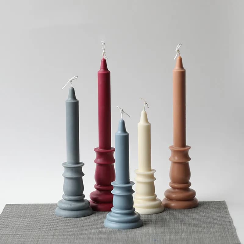 Neue Kerzenständerform, Kerzenform für die Kerzenherstellung, DIY handgefertigte Kerzengeschenke, Weihnachten, Neujahr, Heimdekoration
