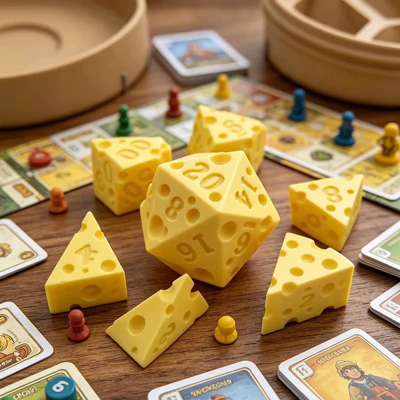 Tragbare Unregelmäßige Würfelbox als Dekoration, Party-Requisite, Brettspiel D4 D20 Set, Kreatives Würfelspiel für Kinder, Erwachsene und