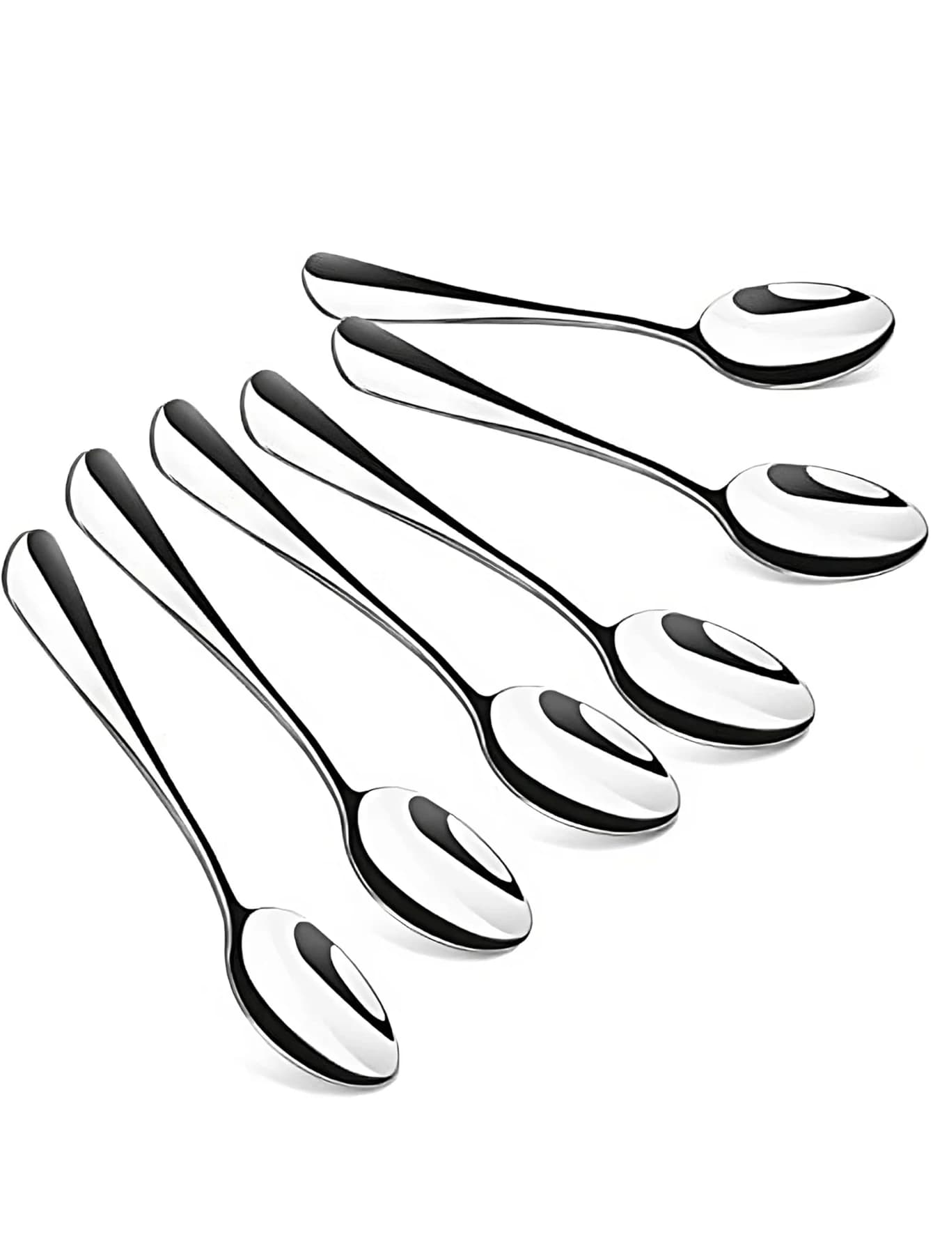 12/6/1 Stück Espressolöffel, 4,7 Zoll Mini-Kaffeelöffel aus Edelstahl, Dessertlöffel