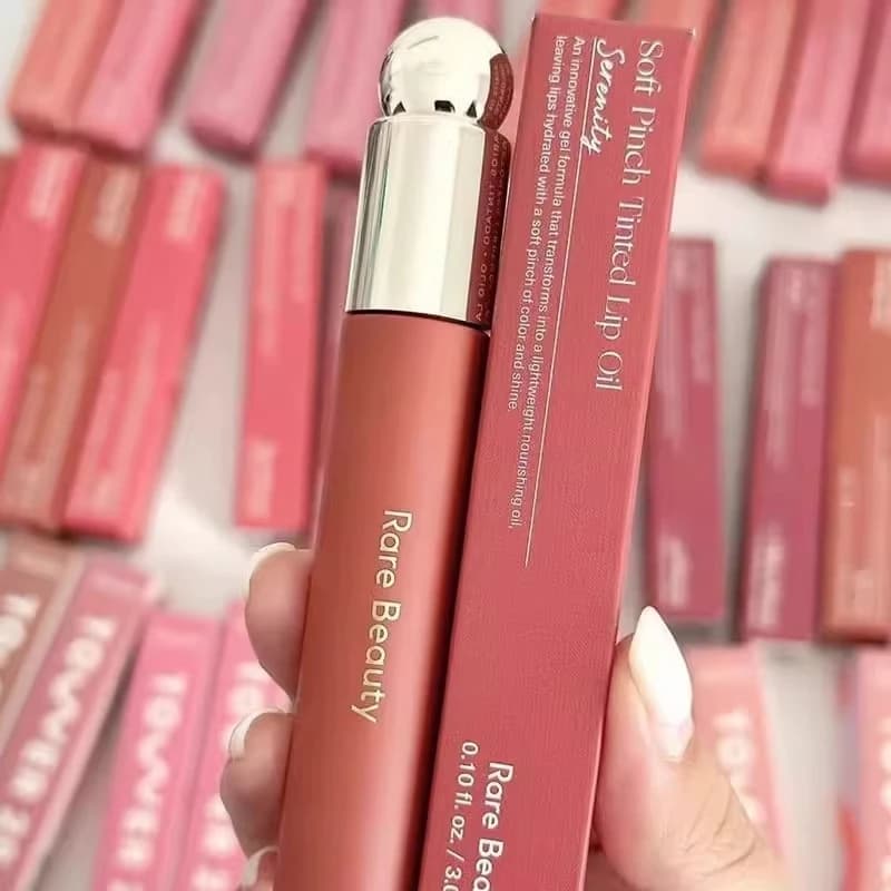 Rare Beauty Soft Pinch Getöntes Lippenöl Lippenstift Lipgloss Delight Hope Happy Wonder Flüssiges Rouge Make-up Kosmetik Gesichts- und Augen-Rouge