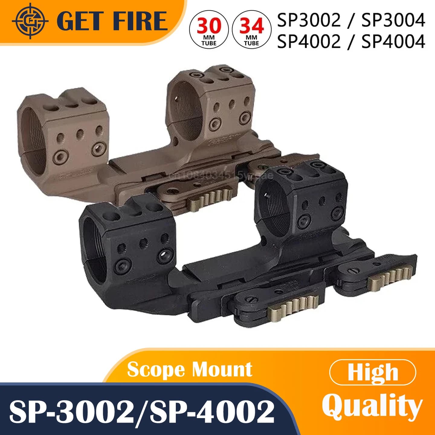 2025 Neue SP-Zielfernrohrmontage SP QDP-4616 1,50 Zoll 34 mm 20 MOA QDP-Zielfernrohrmontage mit SCHNELLER QD-Ebene für die Airsoft-Jagd