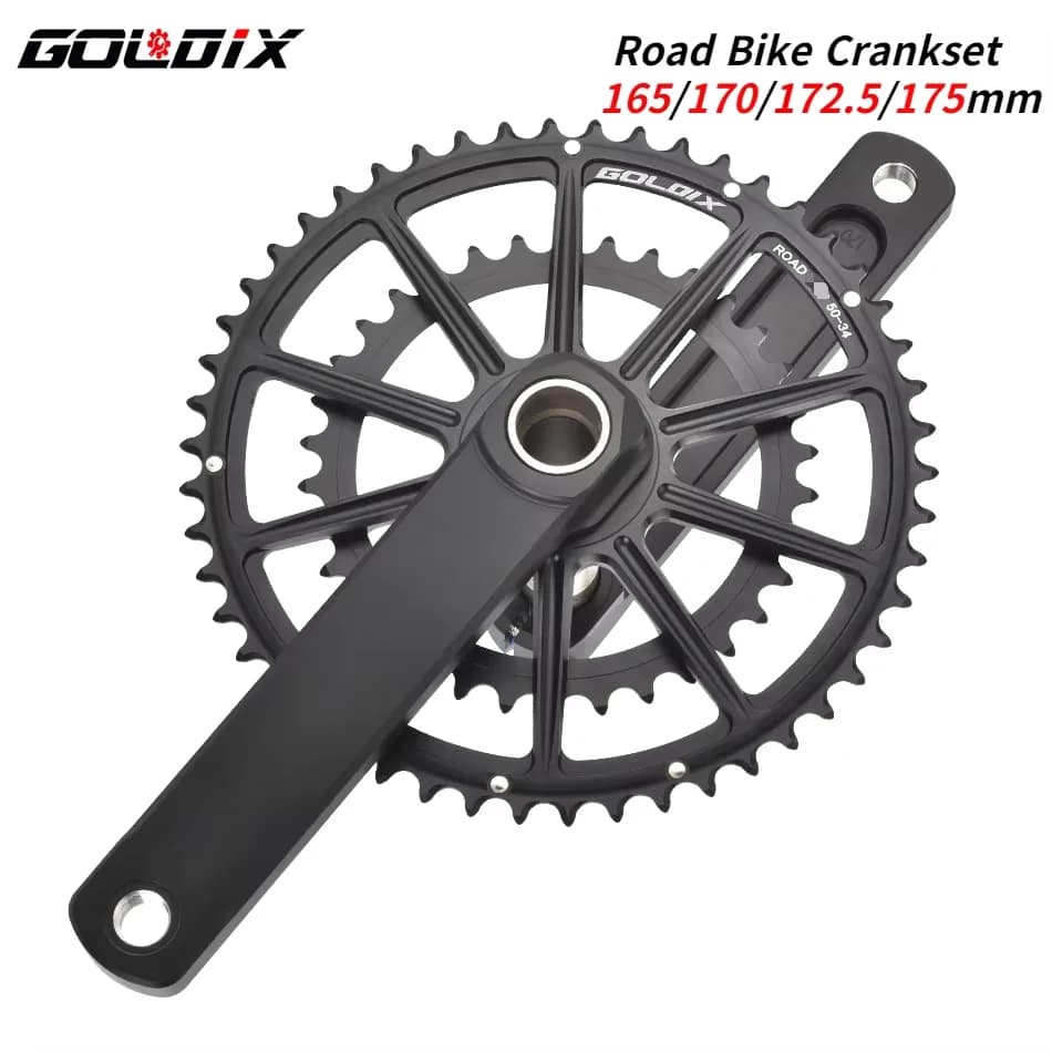 Goldix 50-34t/52-36t/53-39t Rennrad kurbel ultraleichte 22/20-Gang-Kurbel für Shimano Sram 105 7020 8020 Getriebe