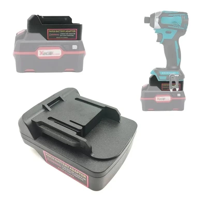 Akku-Adapter-Konverter für Parkside 20 V Lithium-Akkus, kompatibel mit den 18-V-Lithium-Akku-Bohrern von Makita
