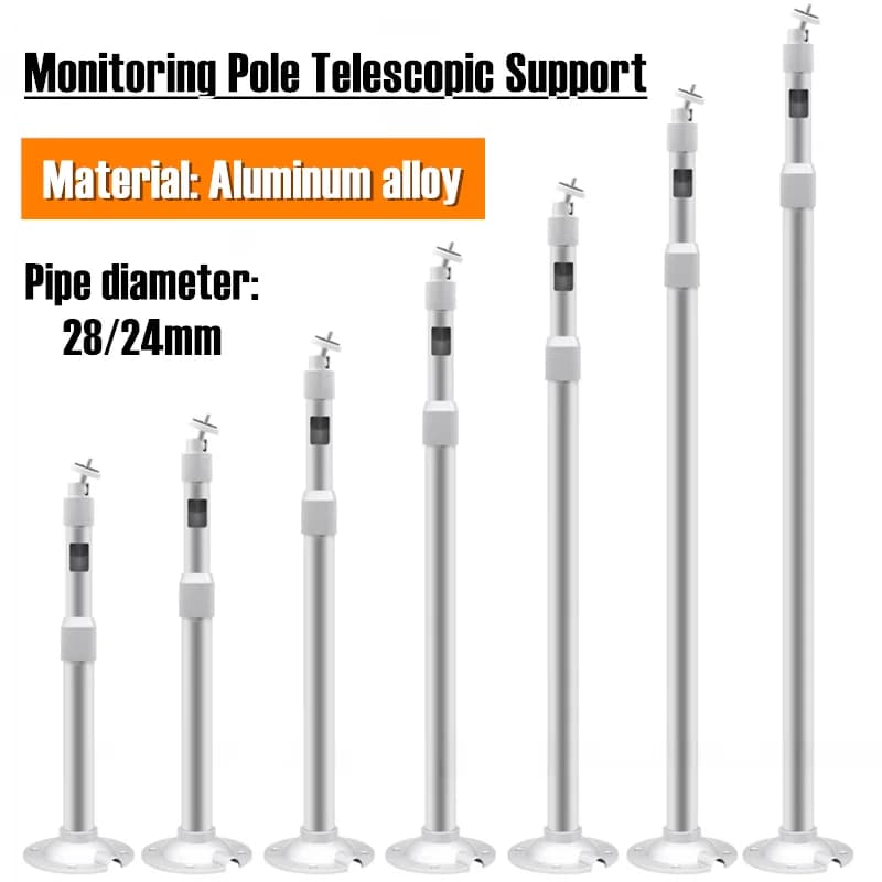 20-40cm 30-60cm 40-80cm 60-120cm Monitor Aluminium Legierung Teleskop halterung Halterung Verlängerung Überwachung Pole Kamera Lange Halterung