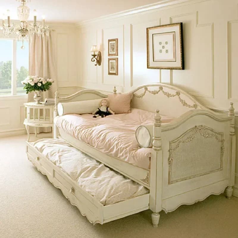 Unterhaltung Modernes Wohnzimmersofa Designer Weiche nordische weiße Lesesofas Bett Liege Lounge Divano Letto Salonmöbel