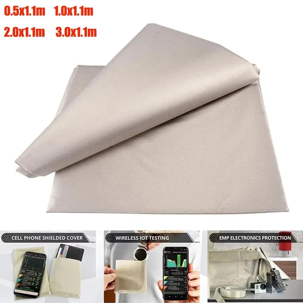 Leitfähiger Nickel-Kupfer Faraday-Stoff Polyester-Material Silber WLAN/RF Anti-Strahlungs-Tuch Anti-Signal-Interferenz-Tuch