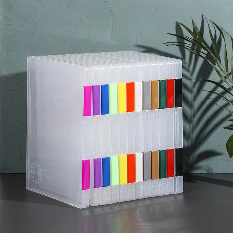 Transparent verdicken a4 Datei Box Kunststoff Büro Dokument Sortierung Aufbewahrung sbox Schnalle Design Buch Datei Archiv Siegel boxen Organizer