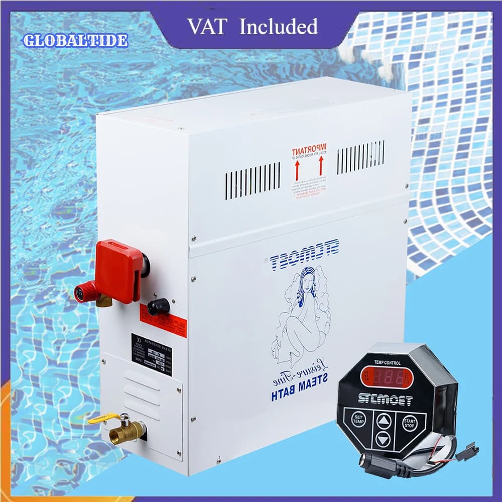 3/4,5/6/7/8/9KW Sauna Spa Dampfgenerator für Heimdampfdusche mit digitalem Controller Saunaraum SPA Dampfbadmaschine