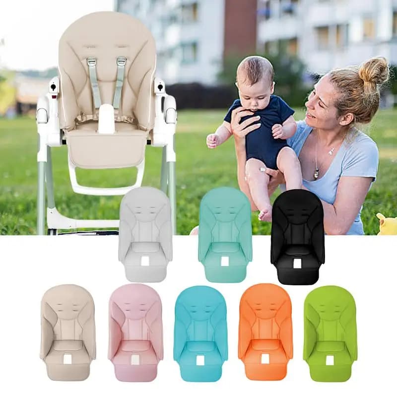 Esszimmerstuhlbezug aus PU-Leder, Esszimmerstuhlbezug für Babys, weicher, multifunktionaler Sitzbezug mit gepolstertem, bequemem Bezug für Kinder