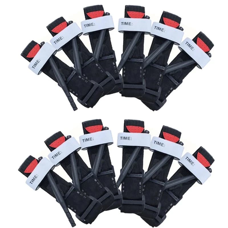 1/12 Stück Notfall Tourniquet Outdoor tragbare Erste Hilfe schnell langsam loslassen Tourniquets Katze medizinische taktische Ausrüstung 65/95cm