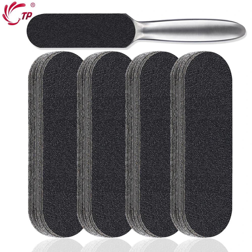 TP 1/20PCS Fuß Raspel Beruf Füße Pflege Für Harte Abgestorbene Haut Kallus Entferner Pediküre Datei Ersatz für Edelstahl Griff