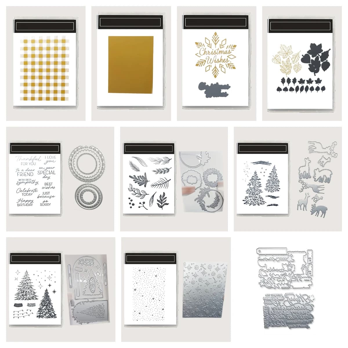 Neue Weihnachts-Schichtschablonen, Metall-Stanzformen und Stempel für DIY-Scrapbooking, Papierkarten, handgemachte Alben und Stempelbögen