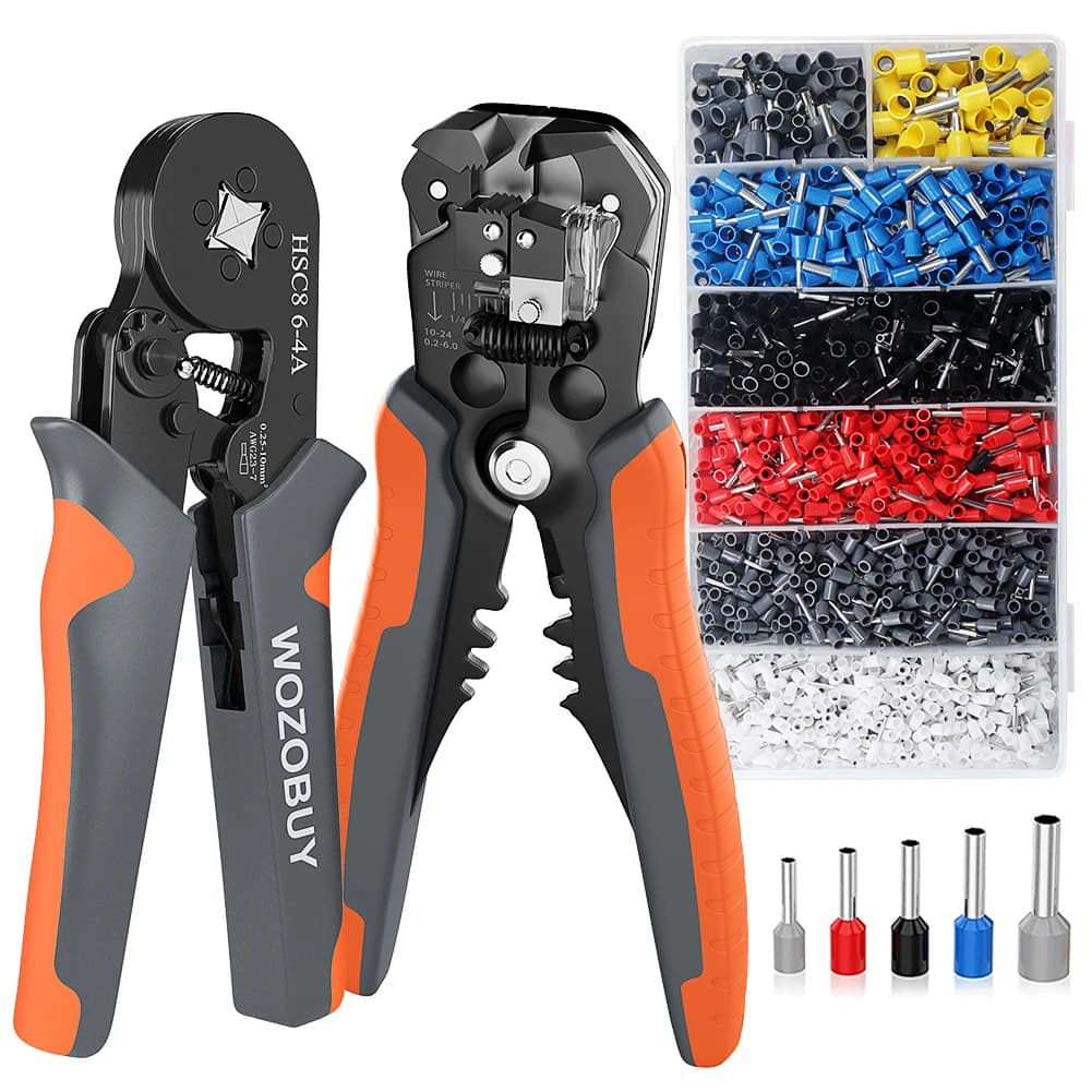 1 Satz Crimpzange, Rohrklemmen-Crimpzange, HSC8 6-4A/0,25-10 mm 2, HSC8 6-6A/0,25-6 mm 2, hochpräzise Vorrichtungen, ca