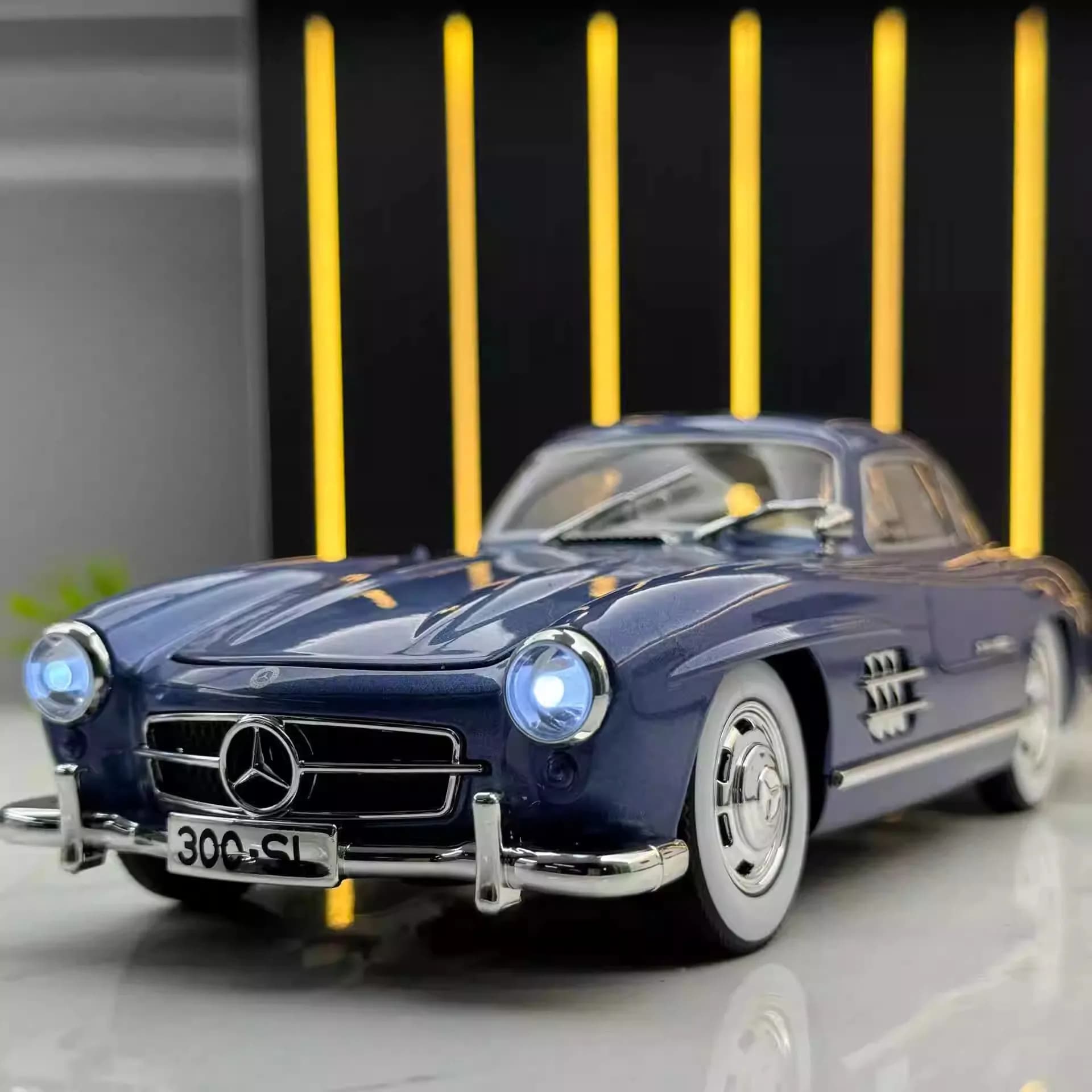 1:24 Mercedes-Benz 300SL 1936 Legierung Modellauto Spielzeug Druckguss Metallguss Sound und Licht Auto Spielzeug für Kinder Fahrzeug