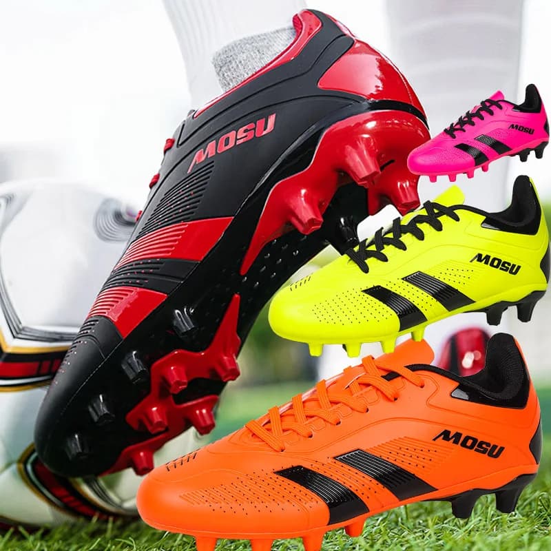 Neue Herren- und Damen-Fußballschuhe, Indoor- und Outdoor-Sportschuhe mit langen Nägeln und gebrochenen Nägeln für Fußballtrainingsmatte