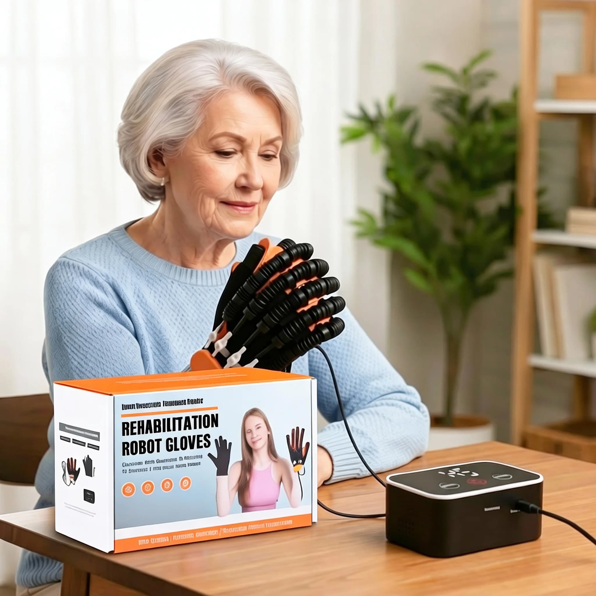 Hand Rehabilitation Roboter Handschuh Schlaganfall Rehabilitation Hände Rehab Übung Ausrüstung Hemiplegie Geräte Finger Trainer Training