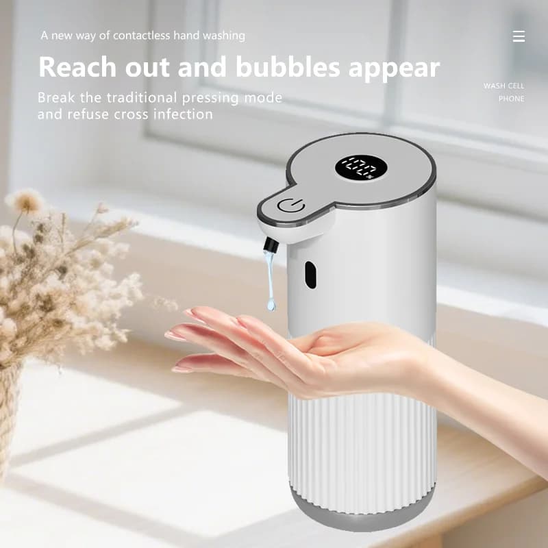 360ML Power Level Digital Display Intelligente Elektrische Hand Sanitizer Waschmaschine Touchless Automatische Senor Seife Spender