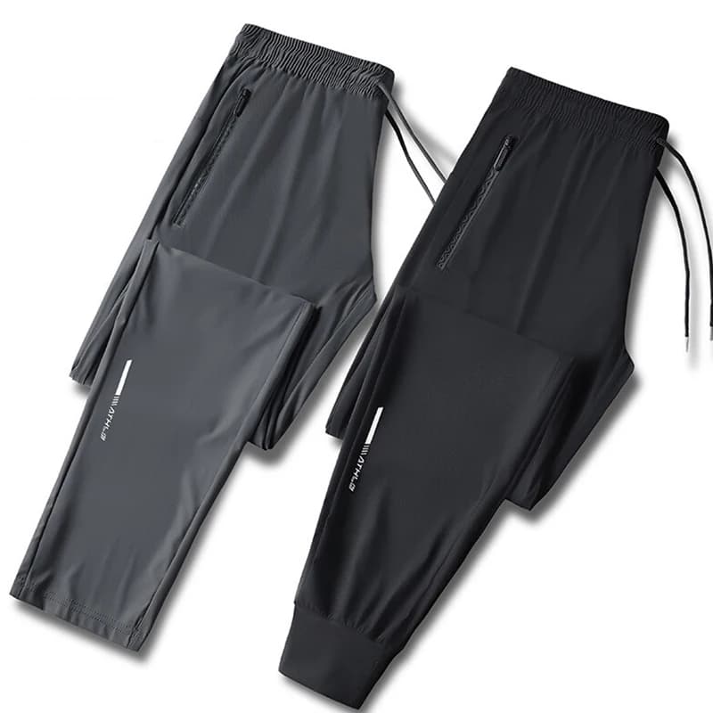 Hohe Qualität Eis Seide Hosen Für Männer der Sommer Dünne Beiläufige Neue Lose Hohe Elastizität Schnell Trocknend Laufen Outdoor Casual Hosen