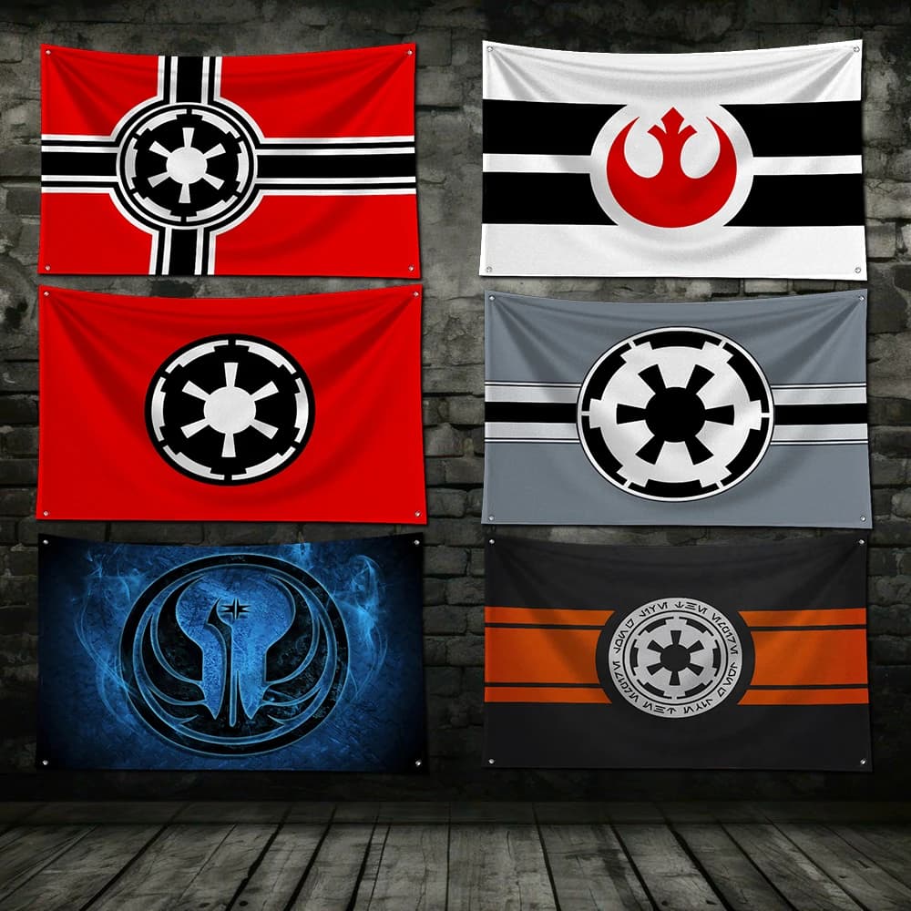 3x5 ft galaktisches Reich Rebellen Allianz Flagge Polyester Druck Banner für Garage Wand kunst im Freien Dekoration mit Messing Ösen