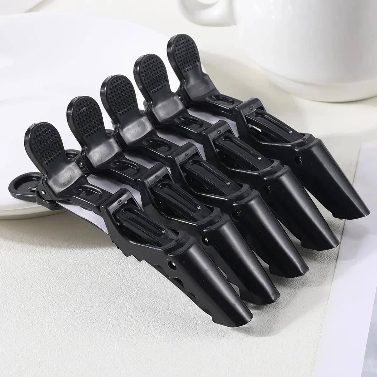 5PCS Alligator Haar Clip Friseur Klemmen Kunststoff Haar Klaue Haarnadeln Barber Clips für Salon Styling Werkzeuge Haar Zubehör