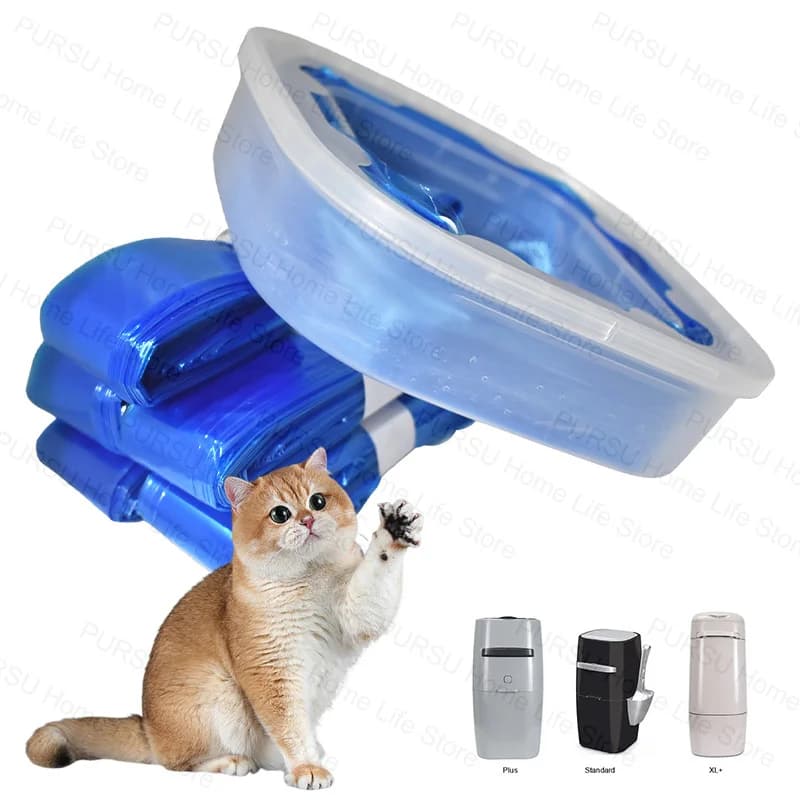 5+1 Stück Katzenstreu-Nachfüllbeutel, kompatibel mit Litter Genie Standard, Plus, XL+ und Style Eimer, Mülleimer, Ersatz-Müllbeutel
