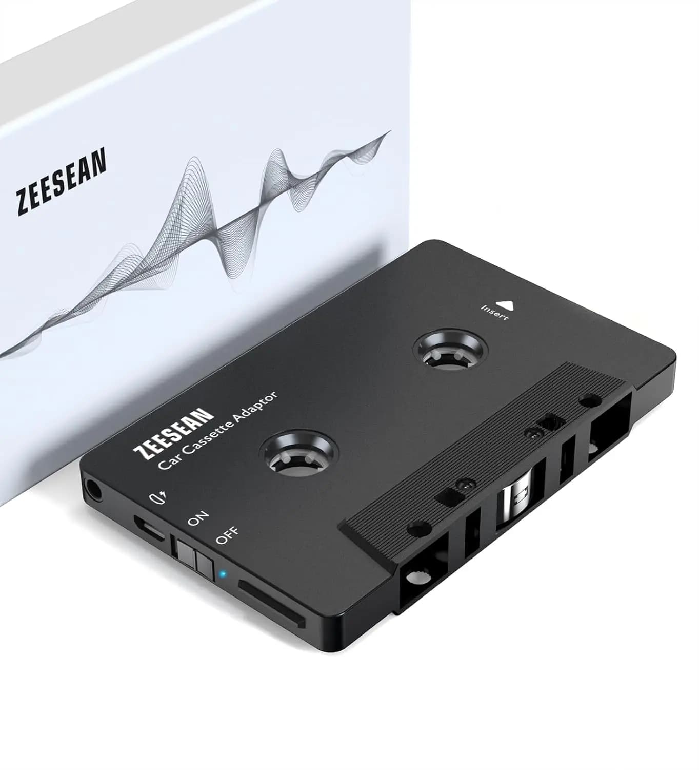 Kassetten-Bluetooth-Adapter für Auto, Bluetooth 5.1-Kassettenadapter, Car Audio Bluetooth Wireless Cassette Receiver