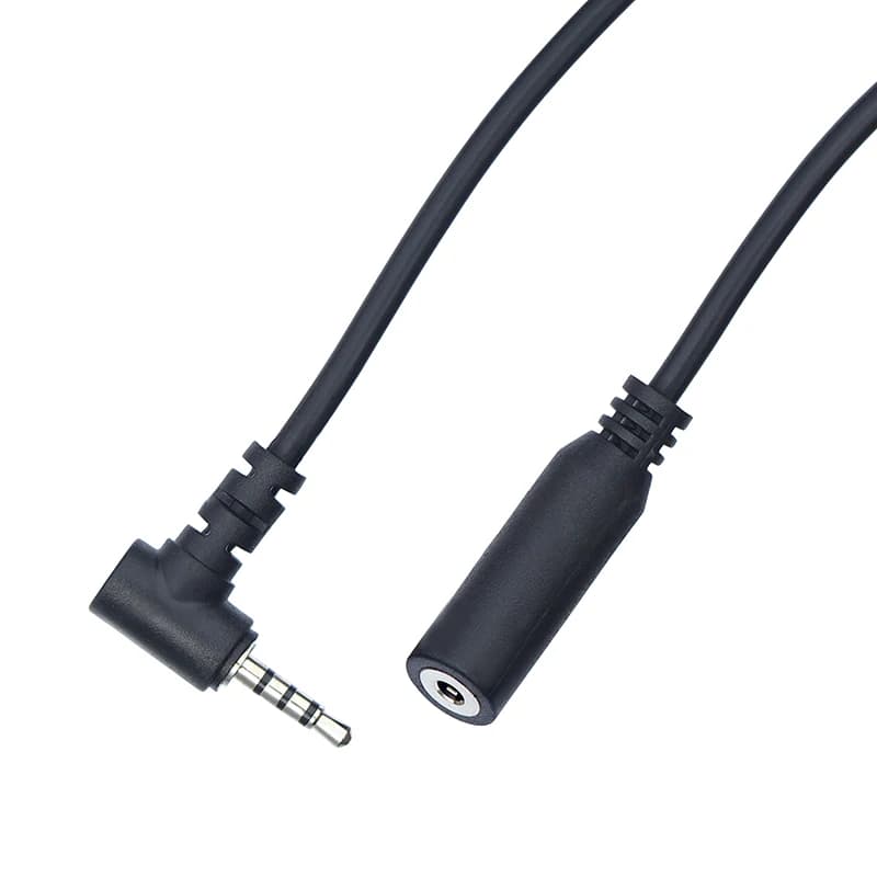 4-poliges 2,5-mm-Klinkenstecker mit abgewinkelter Verlängerung 0.2m 1m 2m 3m 5m