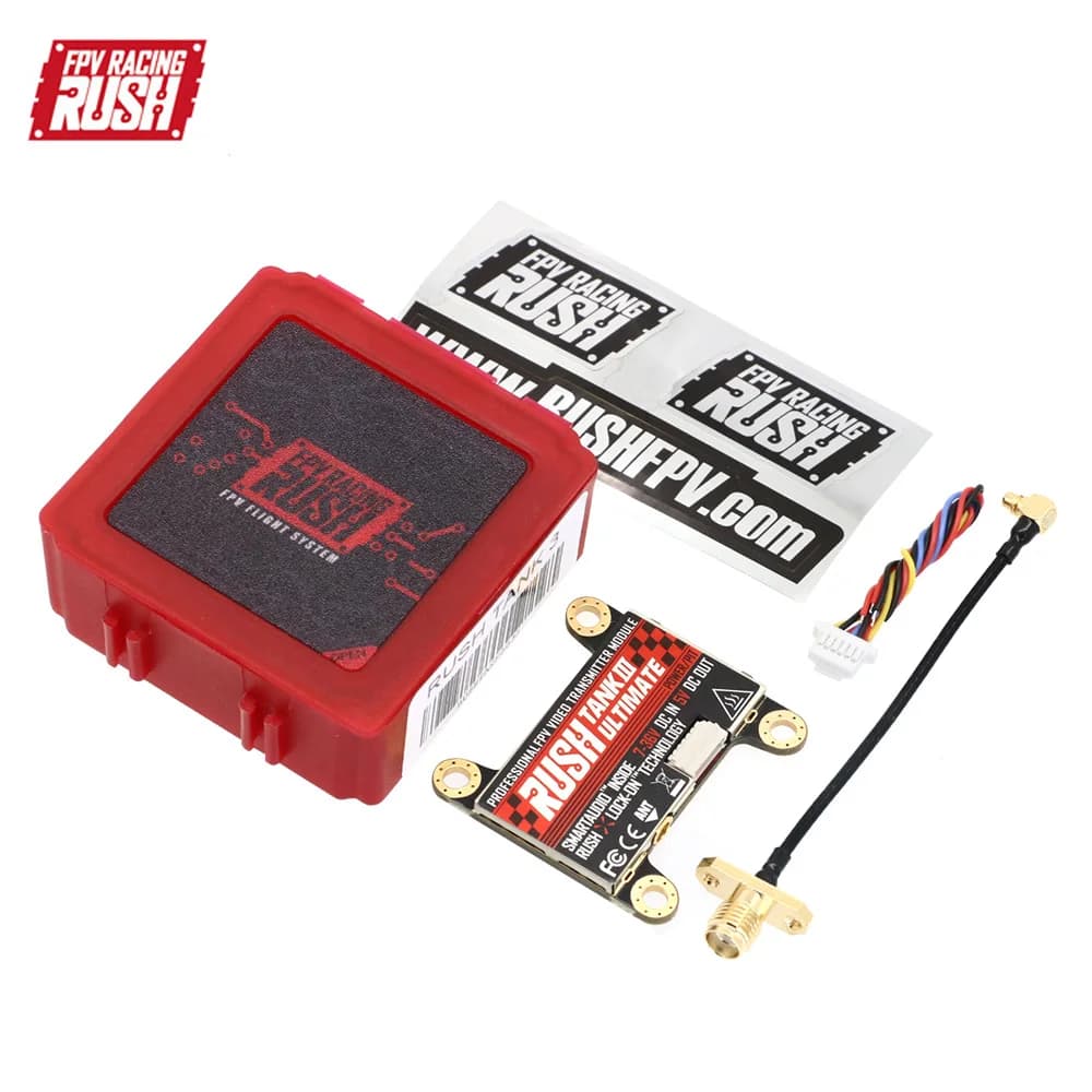 RUSHFPV RUSH Tank III Ultimate VTX 5,8G 48CH RaceBand Pitmode 25mW 200mW 500mW 800mW Einstellbar FPV VTX 2-8S für RC Racing Drone