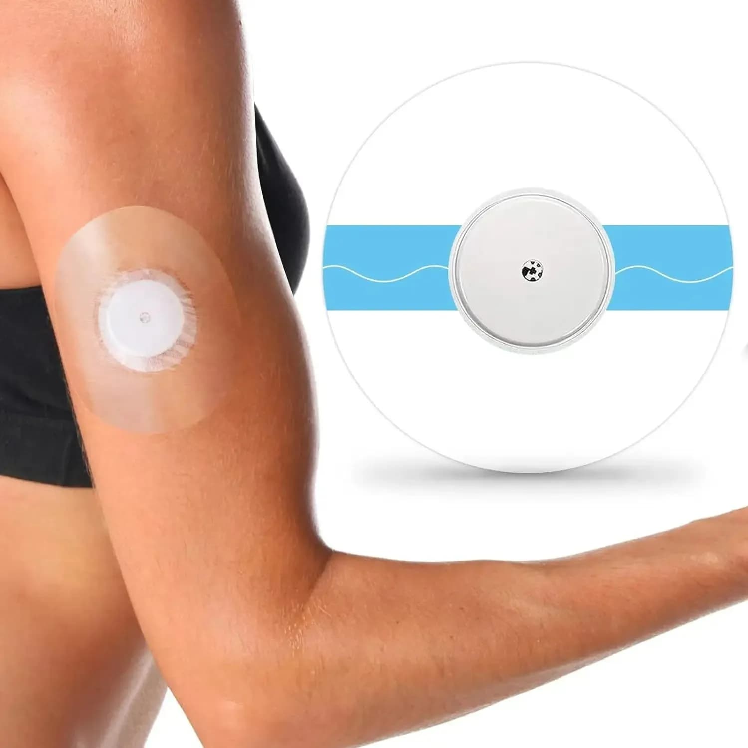 Freestyle & Libre 3 Sensor-Aufkleber: Wasserfest, selbstklebende Pflaster für 14 Tage, hypoallergen, latexfrei, 20 Packungen